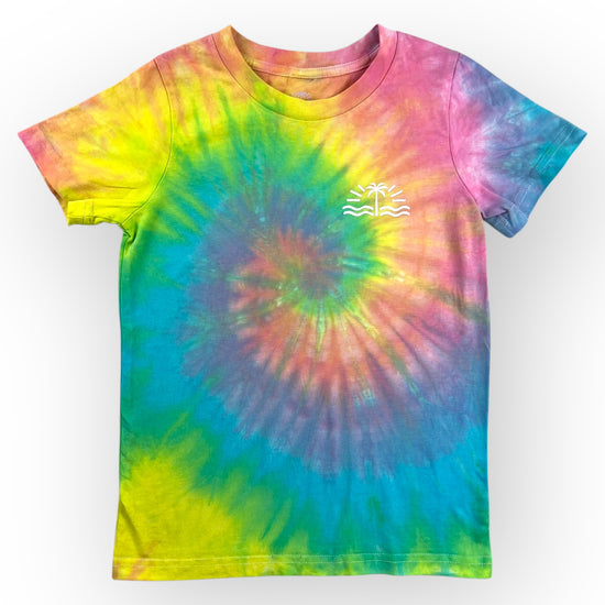 Pastel Rainbow Tie Dye Tee Age 6