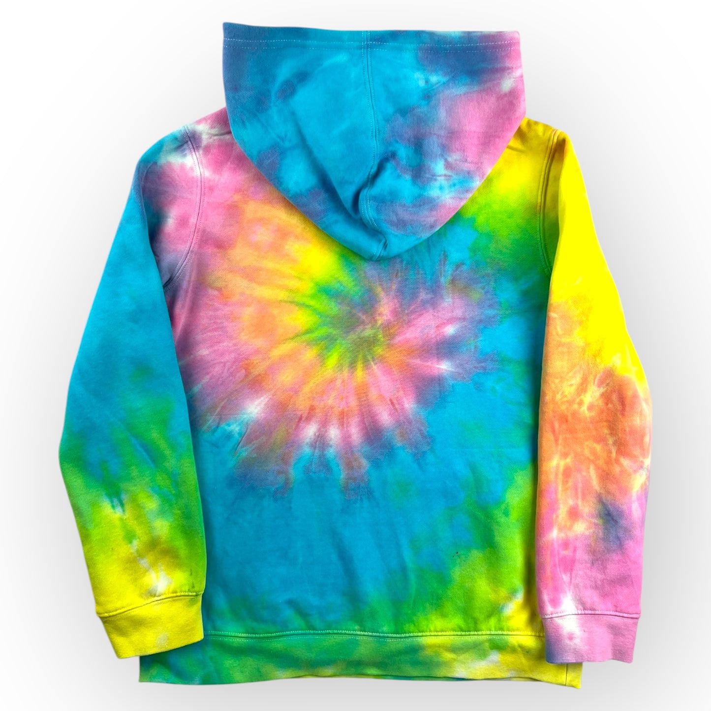 Pastel Rainbow Tie Dye Hoodie Age 12