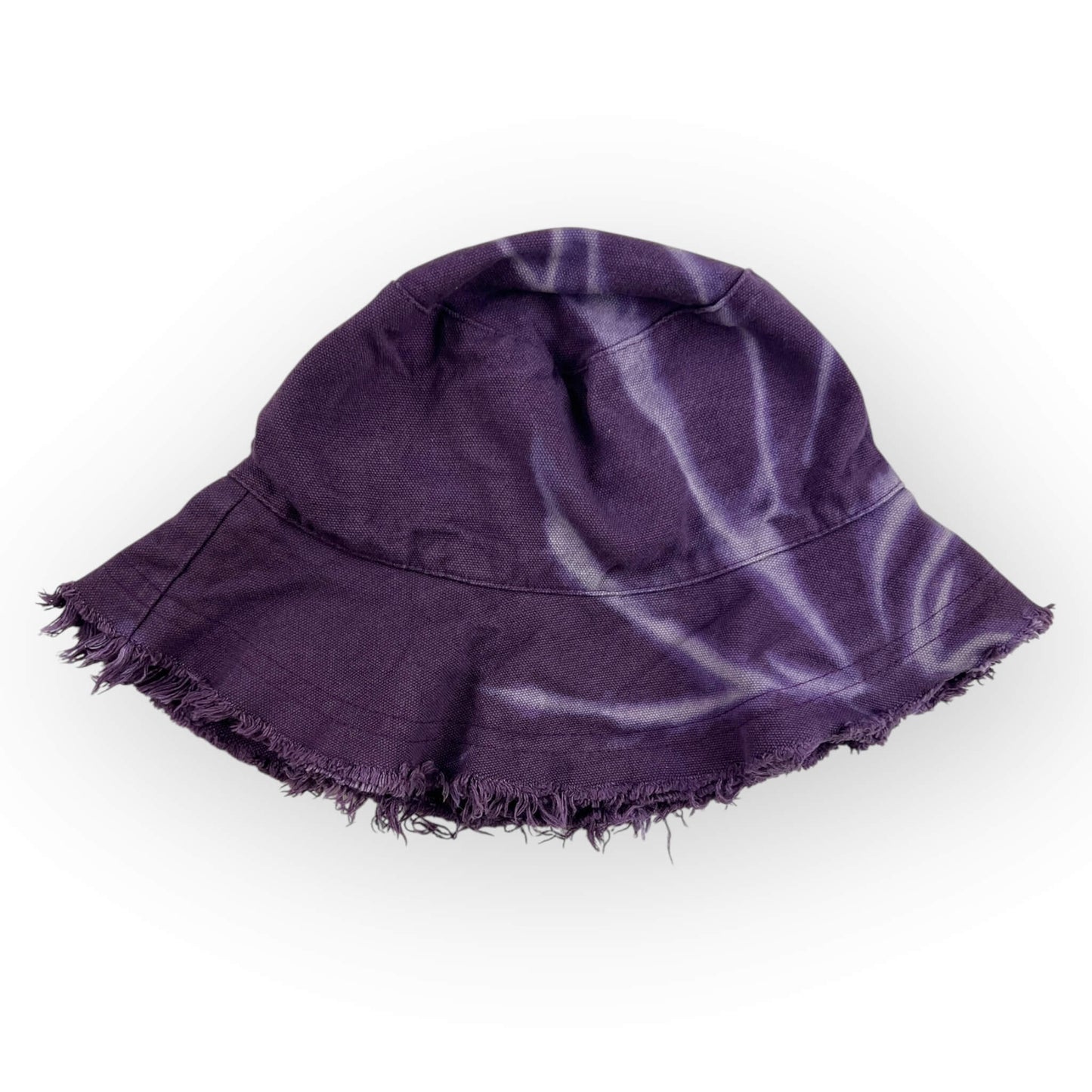 Reverse Purple Tie Dye Floppy Hat - Older Child / Adult Size