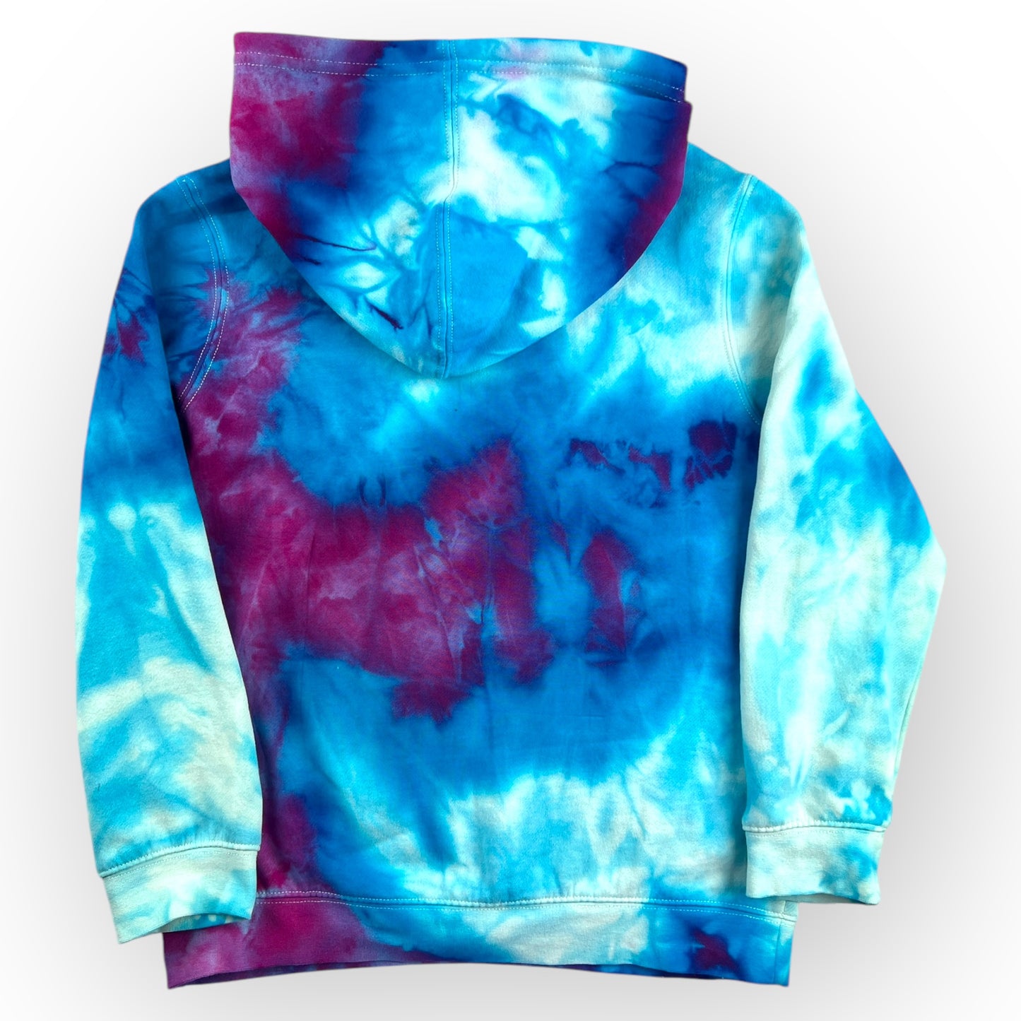 Purple & Turquoise Tie Dye Hoodie Age 10