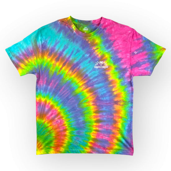 Rainbow Tie Dye Tee - Adults Large