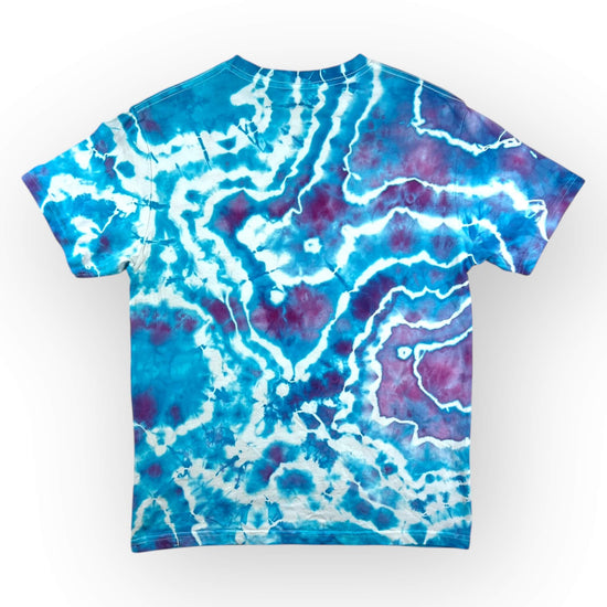 Purple & Turquoise Tie Dye Tee - Adults Medium