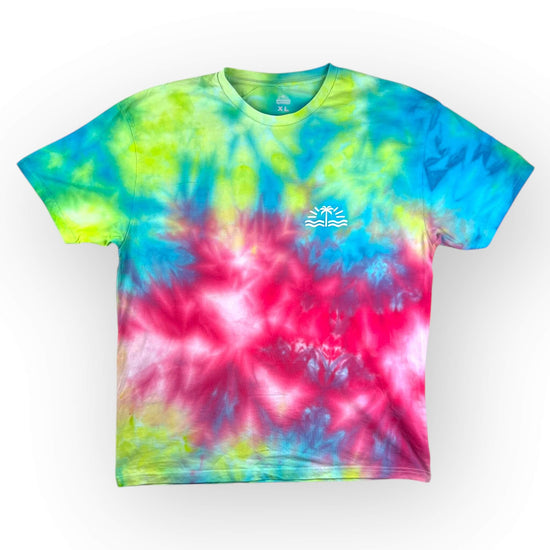 Aqua Pinks Tie Dye Tee - Adult XL