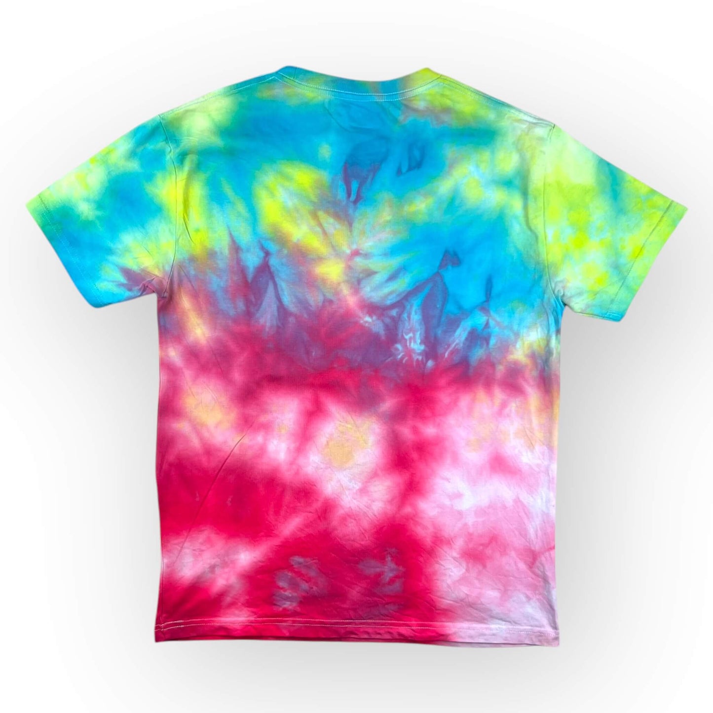 Aqua Pinks Tie Dye Tee - Adults Medium