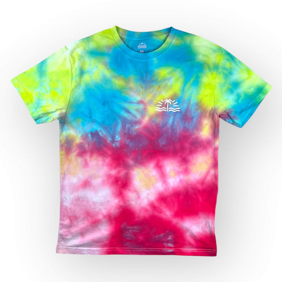 Aqua Pinks Tie Dye Tee - Adults Medium