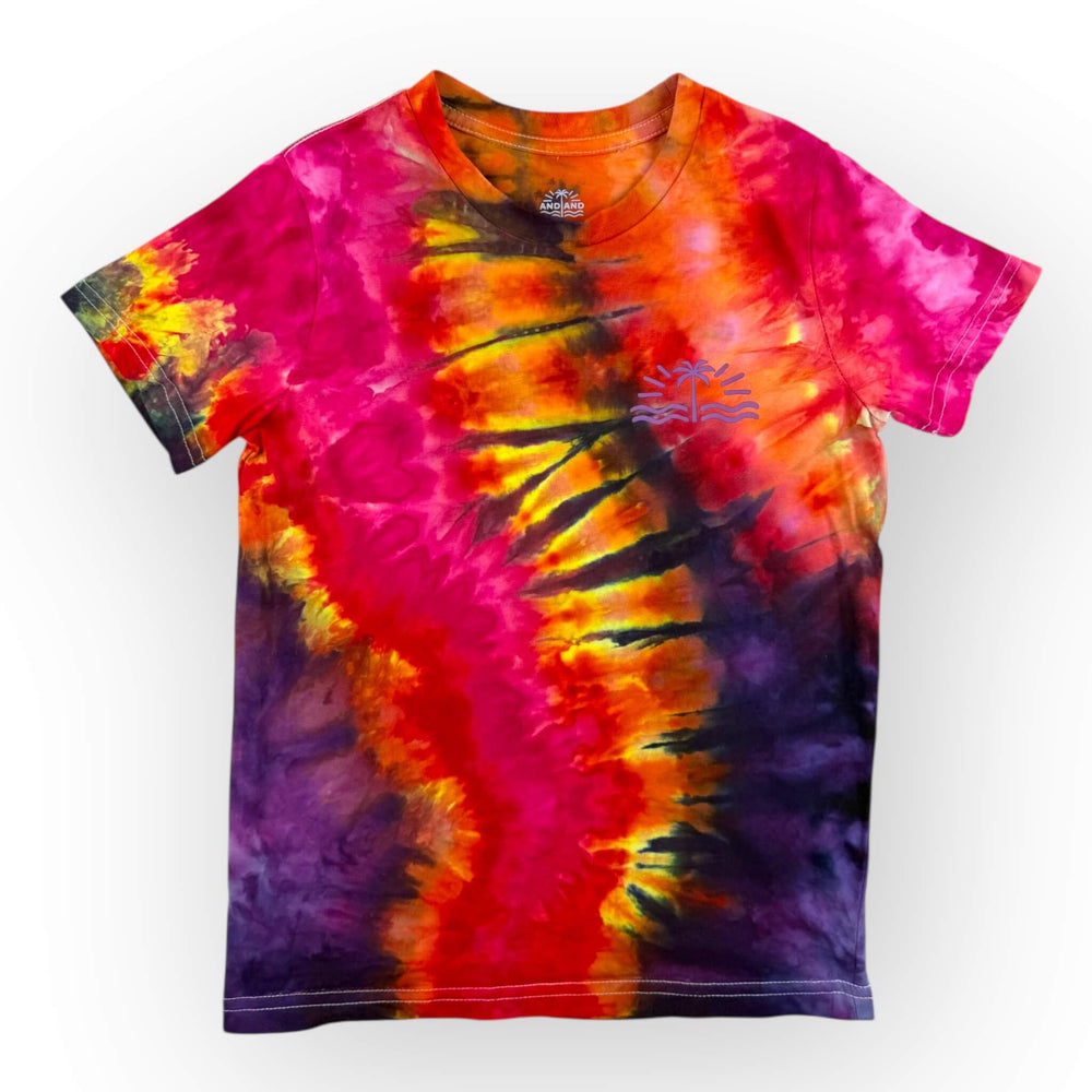 hand dyed Tie Dye Tee Age 8 by And And Tie Dye
