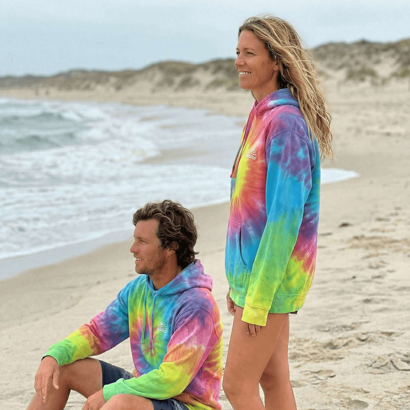 hand dyed MADE to ORDER - Pastel Rainbow Tie Dye Hoodie by And And Tie Dye