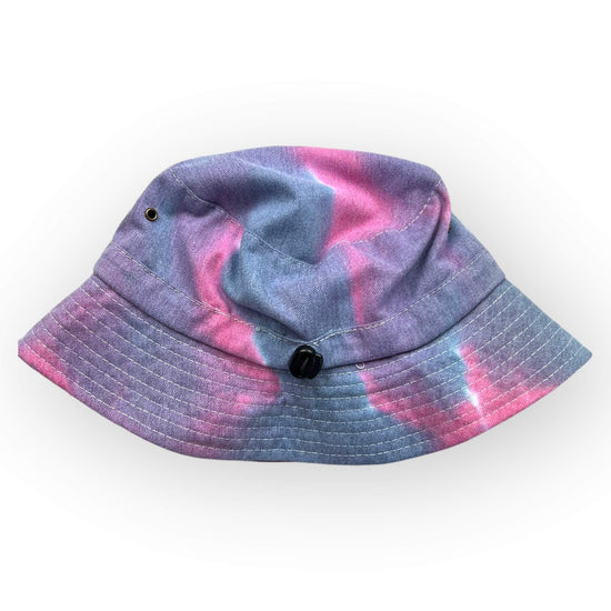 Pink & Blue Tie Dye Bucket Hat - Toddler / Child Adjustable