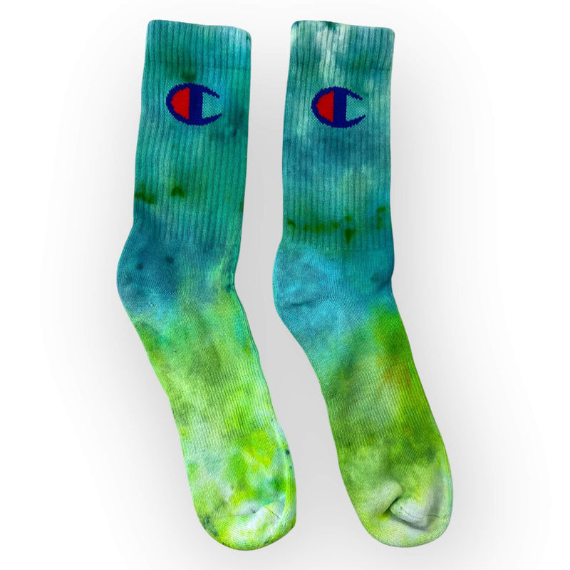 hand dyed Tie Dye Socks - Adult Size 6 - 10 by And And Tie Dye