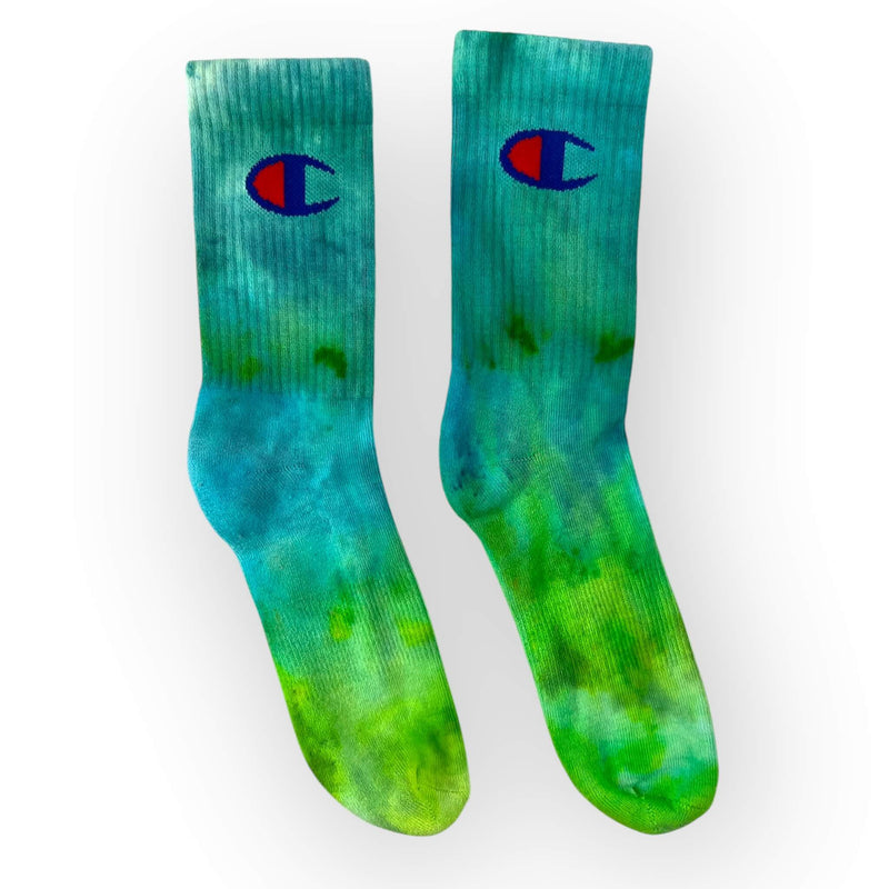 hand dyed Tie Dye Socks - Adult Size 6 - 10 by And And Tie Dye