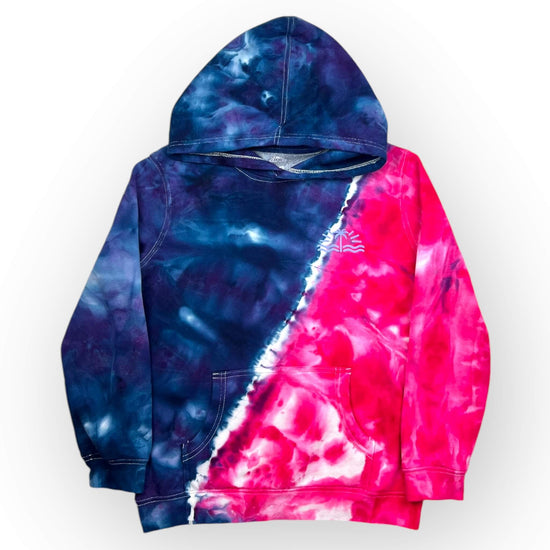 Blue & Pink Tie Dye Hoodie Age 12