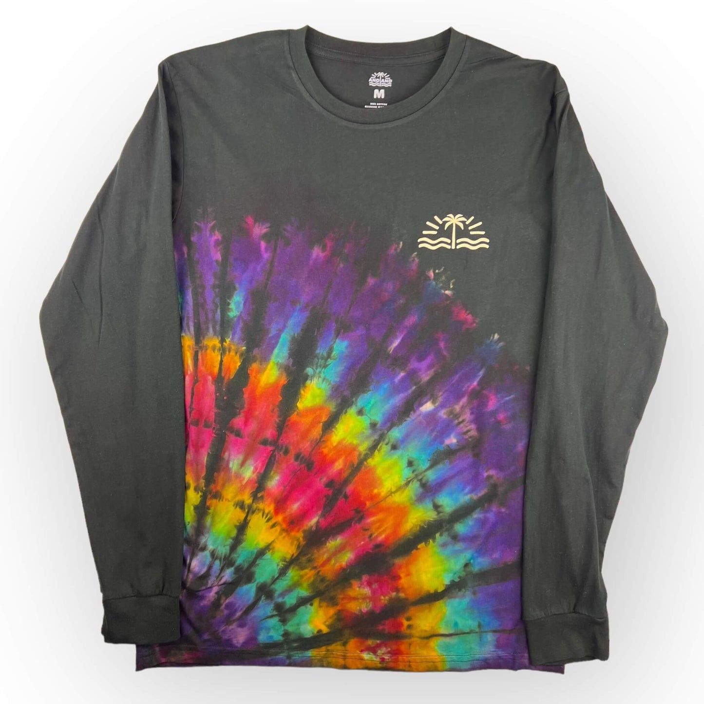 Reverse Tie Dye Long Sleeve Tee - Adults Medium (Discounted for Small Fault)