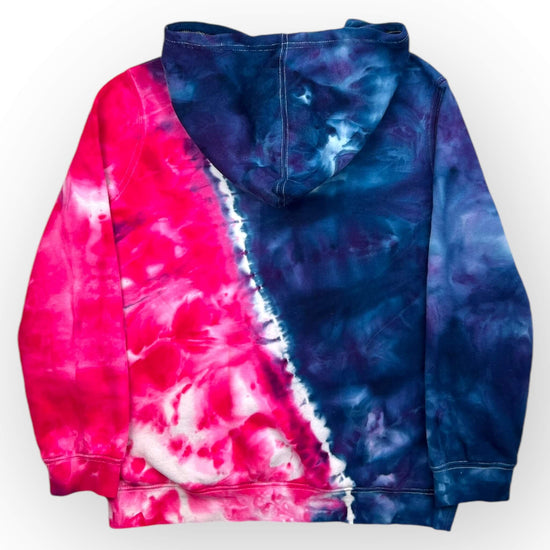 Blue & Pink Tie Dye Hoodie Age 12