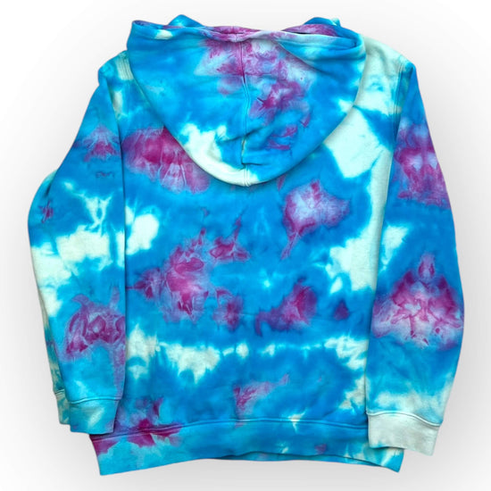 Turquoise & Purple Tie Dye Hoodie Age 12