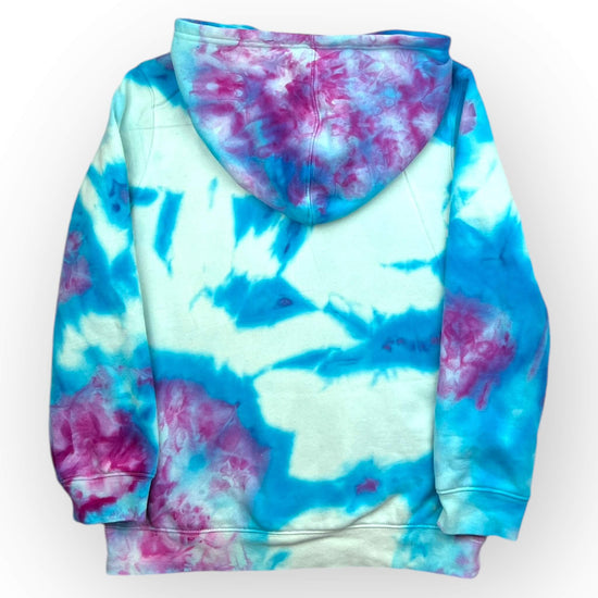 Turquoise & Purple Tie Dye Hoodie Age 10