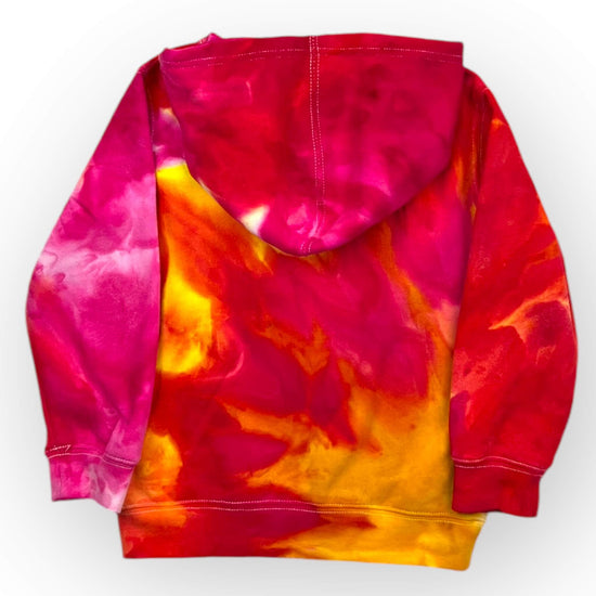 Pink & Yellow Tie Dye Hoodie Age 4