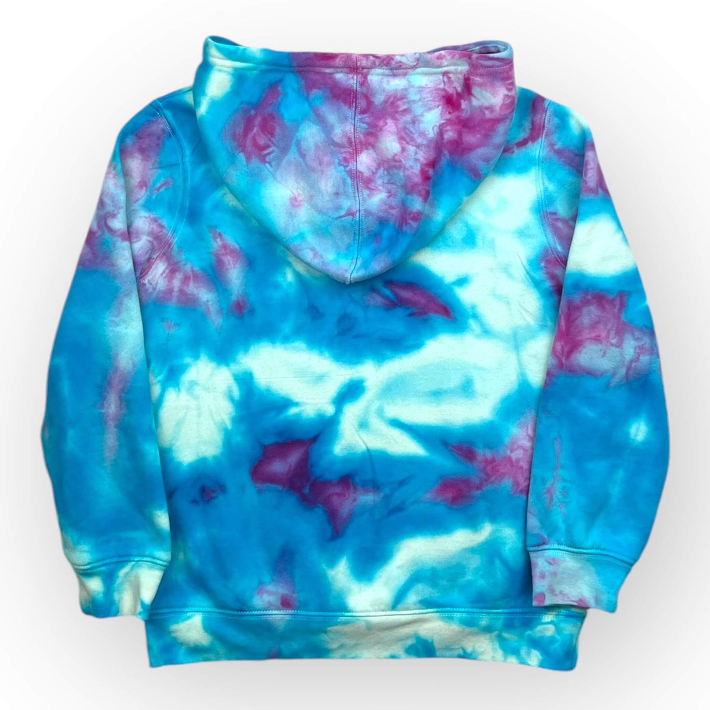 Turquoise & Purple Tie Dye Hoodie Age 8