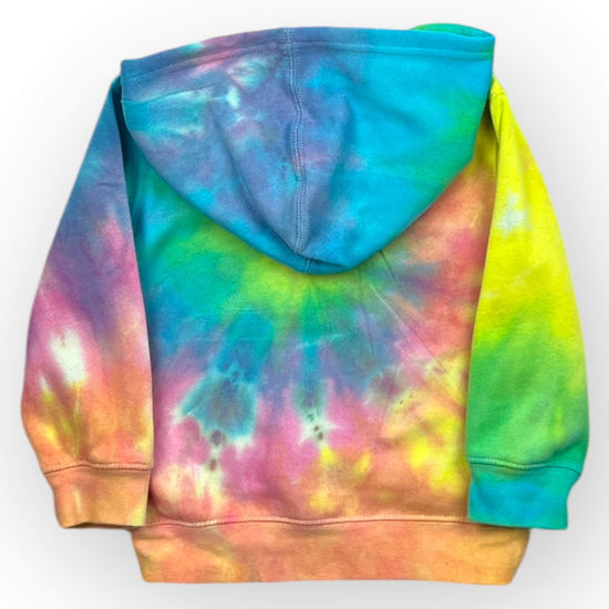 Pastel Rainbow Tie Dye Hoodie Age 2