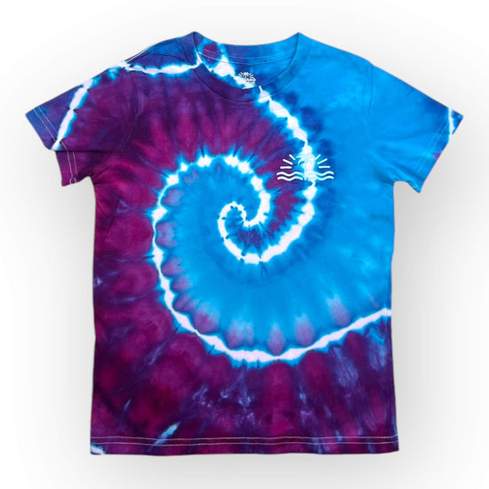 Turquoise & Purple Tie Dye Tee Age 8