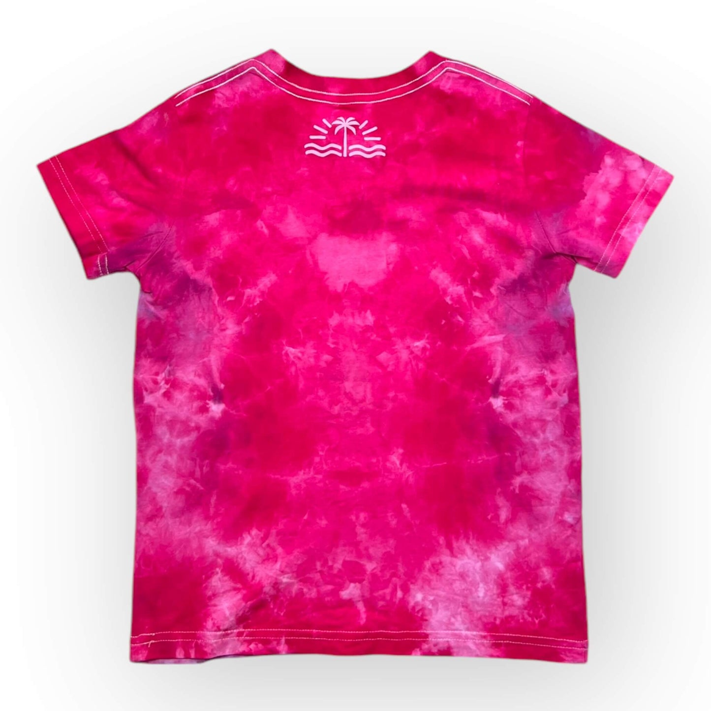 Pinks & Blues Pattern Tie Dye Tee Age 8