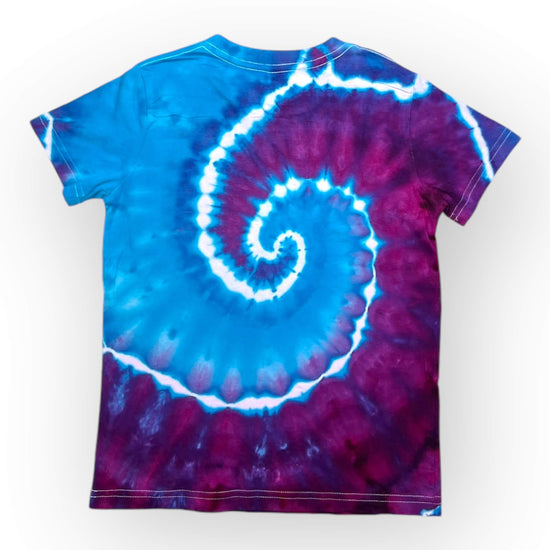 Turquoise & Purple Tie Dye Tee Age 8