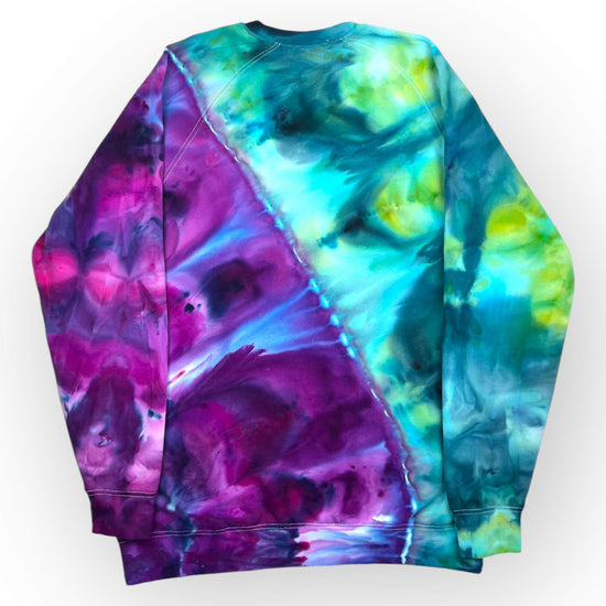 Aquas & Purples Tie Dye Sweatshirt - Adults XL