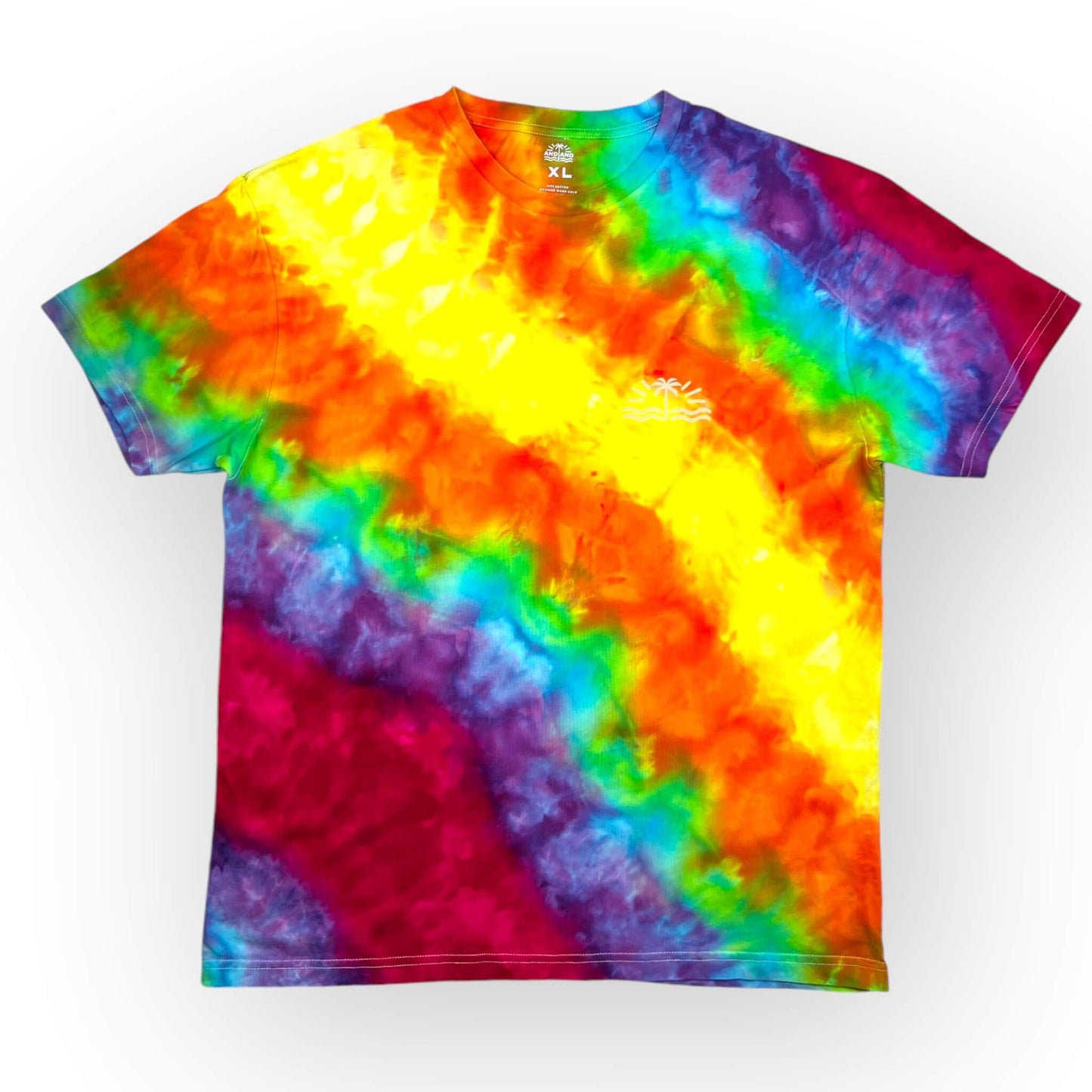 Rainbow Tie Dye Tee - Adult XL