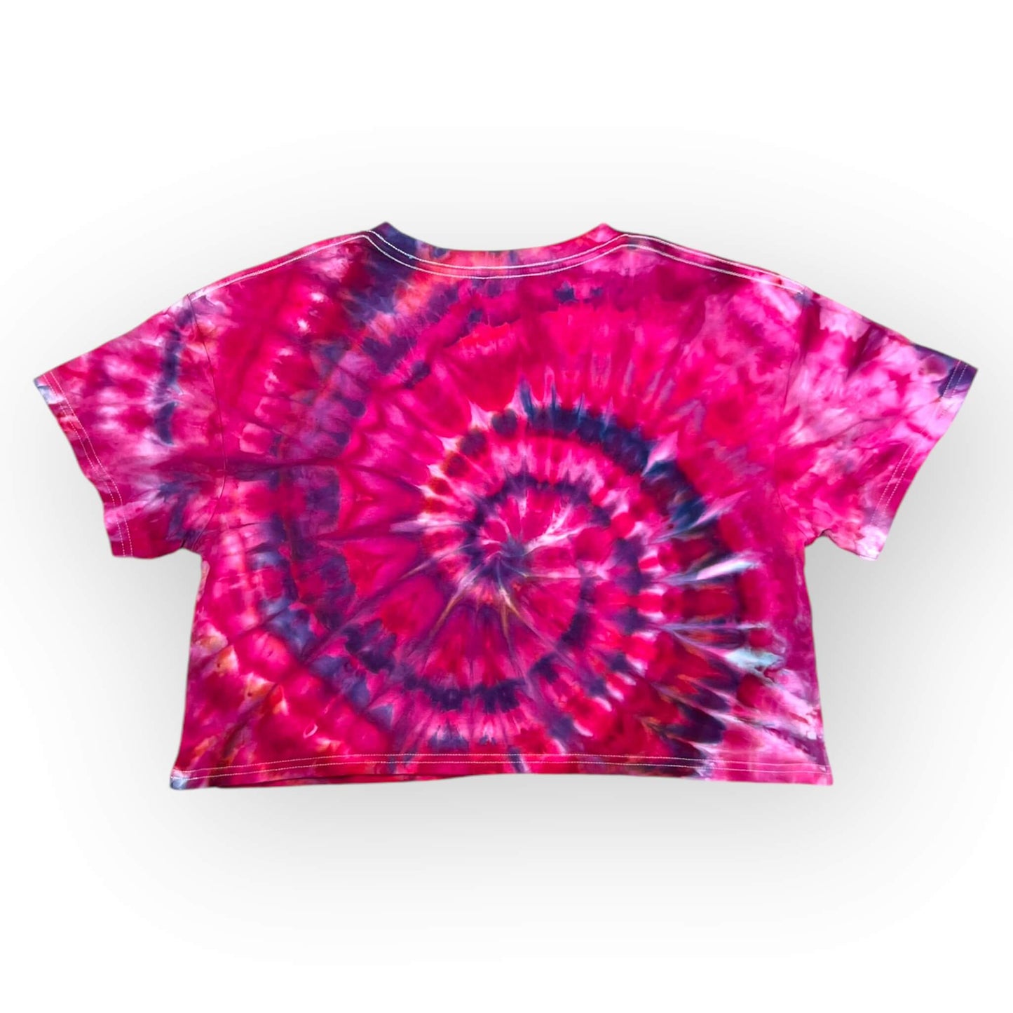 Pinks Tie Dye Crop Tee - Adults Medium