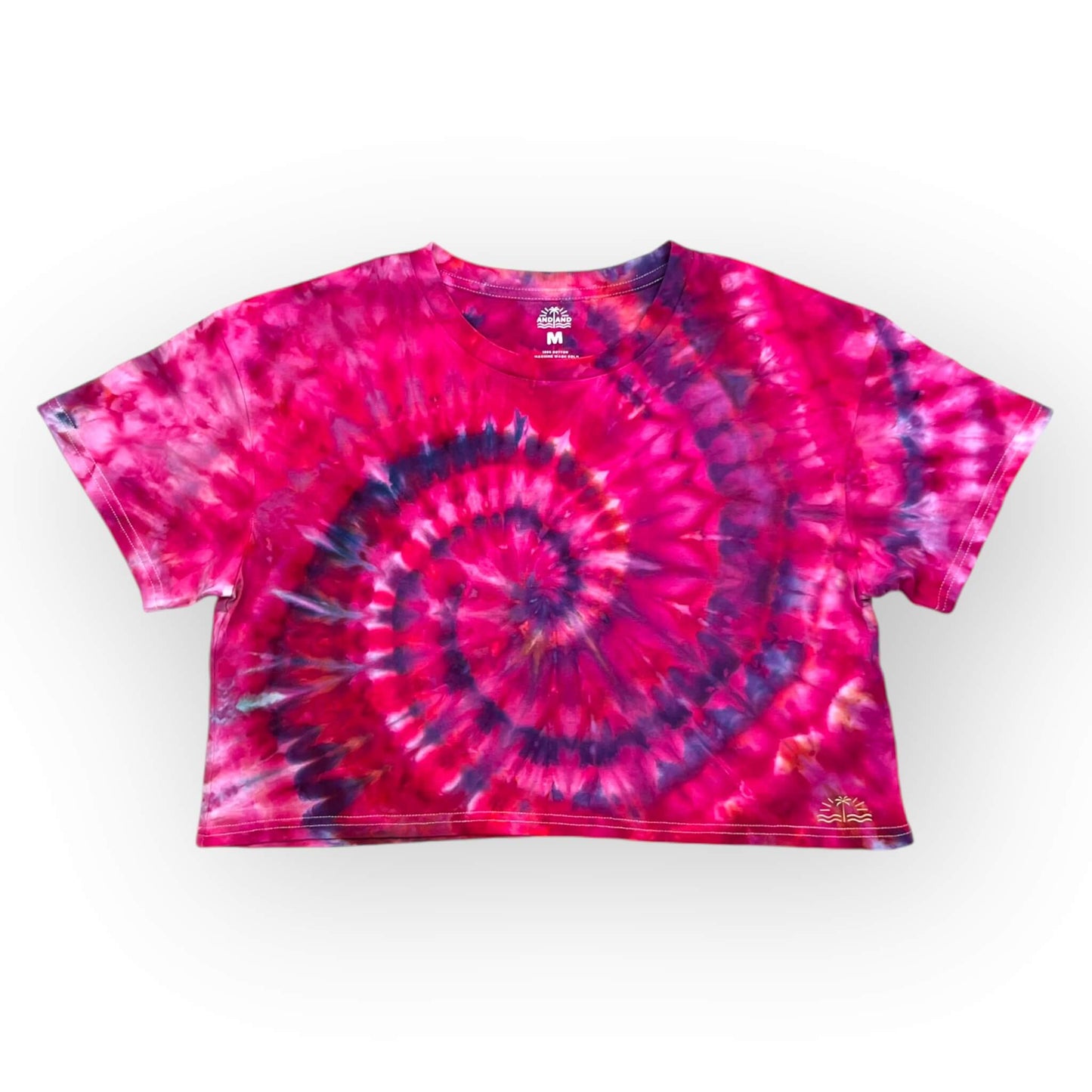 Pinks Tie Dye Crop Tee - Adults Medium