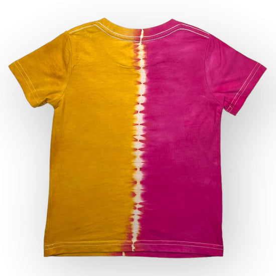 Pink & Yellow Tie Dye Tee Age 4