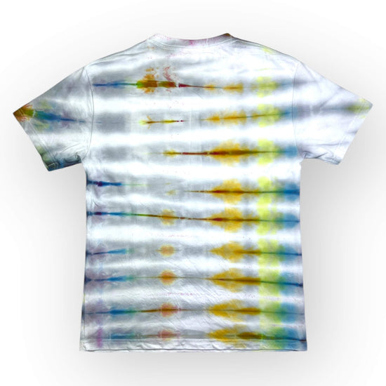 Rainbow Grey Tie Dye Tee - Adults Medium