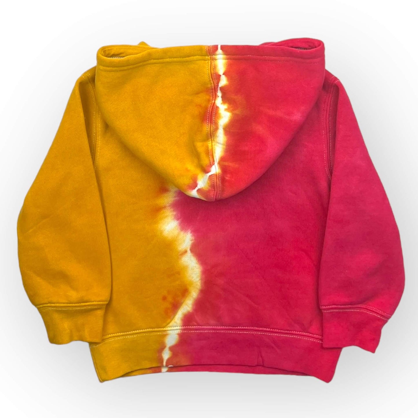 Pink & Yellow Tie Dye Hoodie Age 2