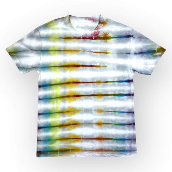 Rainbow Grey Tie Dye Tee - Adults Medium