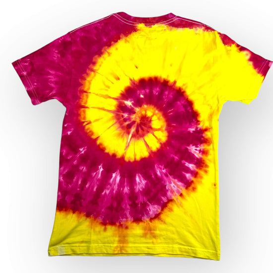 Pink & Yellow Tie Dye Tee - Adults Medium