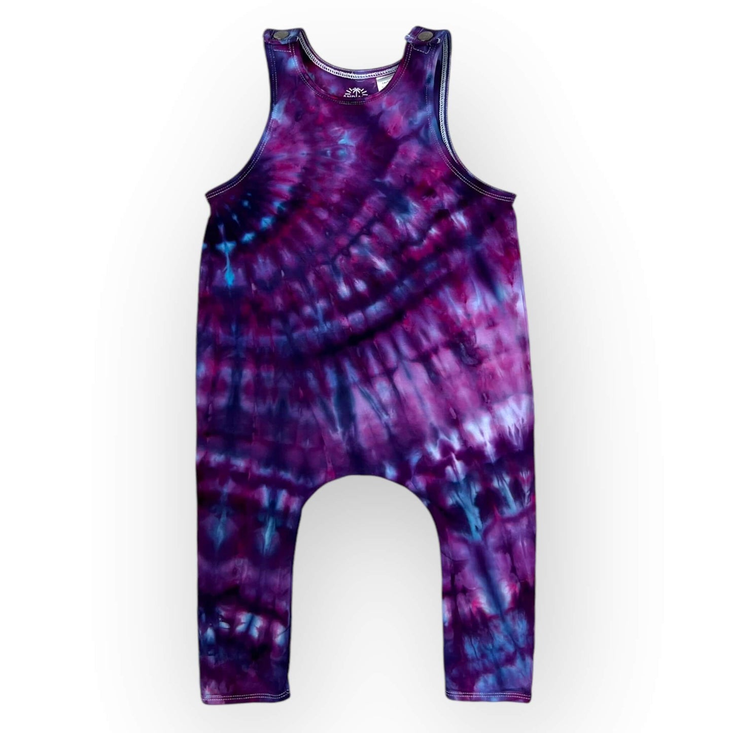 Purples Tie Dye Slouch Romper Age 1