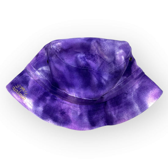 Purple Tie Dye Bucket Hat - Older Child / Adult Adjustable