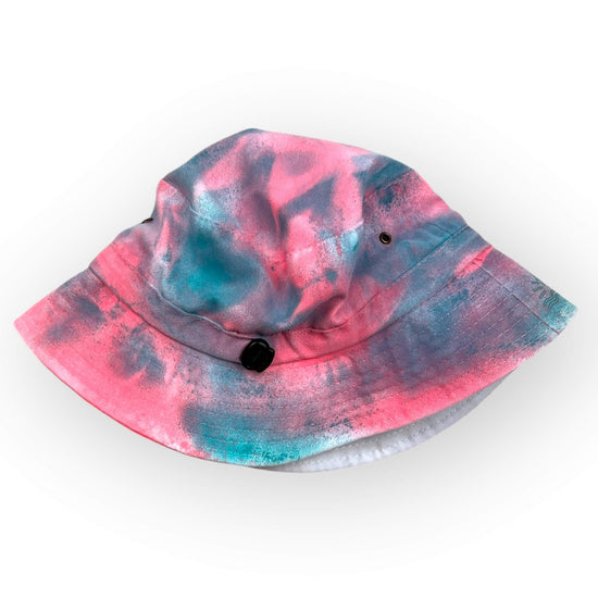 Aqua Pink Tie Dye Bucket Hat - Toddler / Child Adjustable