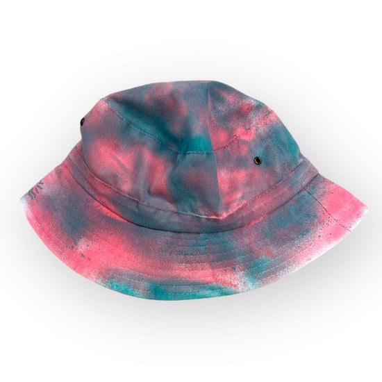 Aqua Pink Tie Dye Bucket Hat - Toddler / Child Adjustable