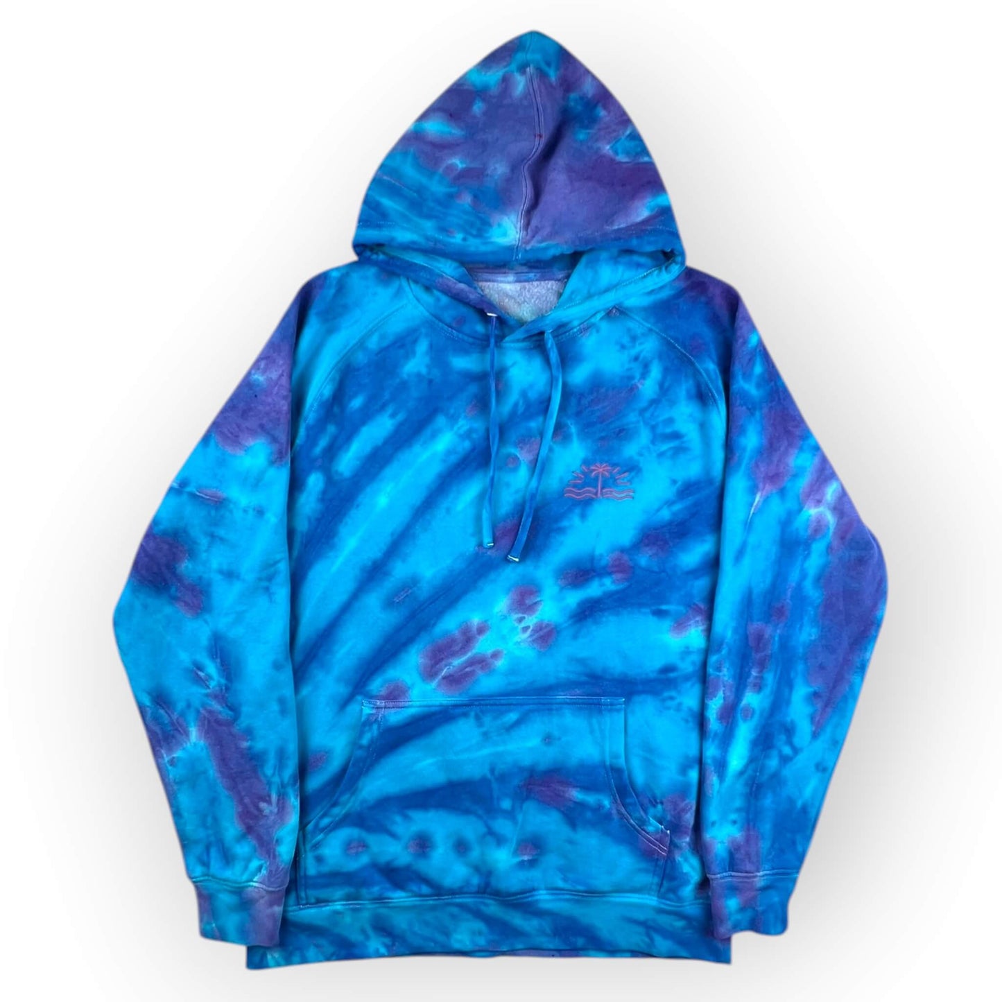 hand dyed Tie Dye Hoodie - Adults Large by And And Tie Dye