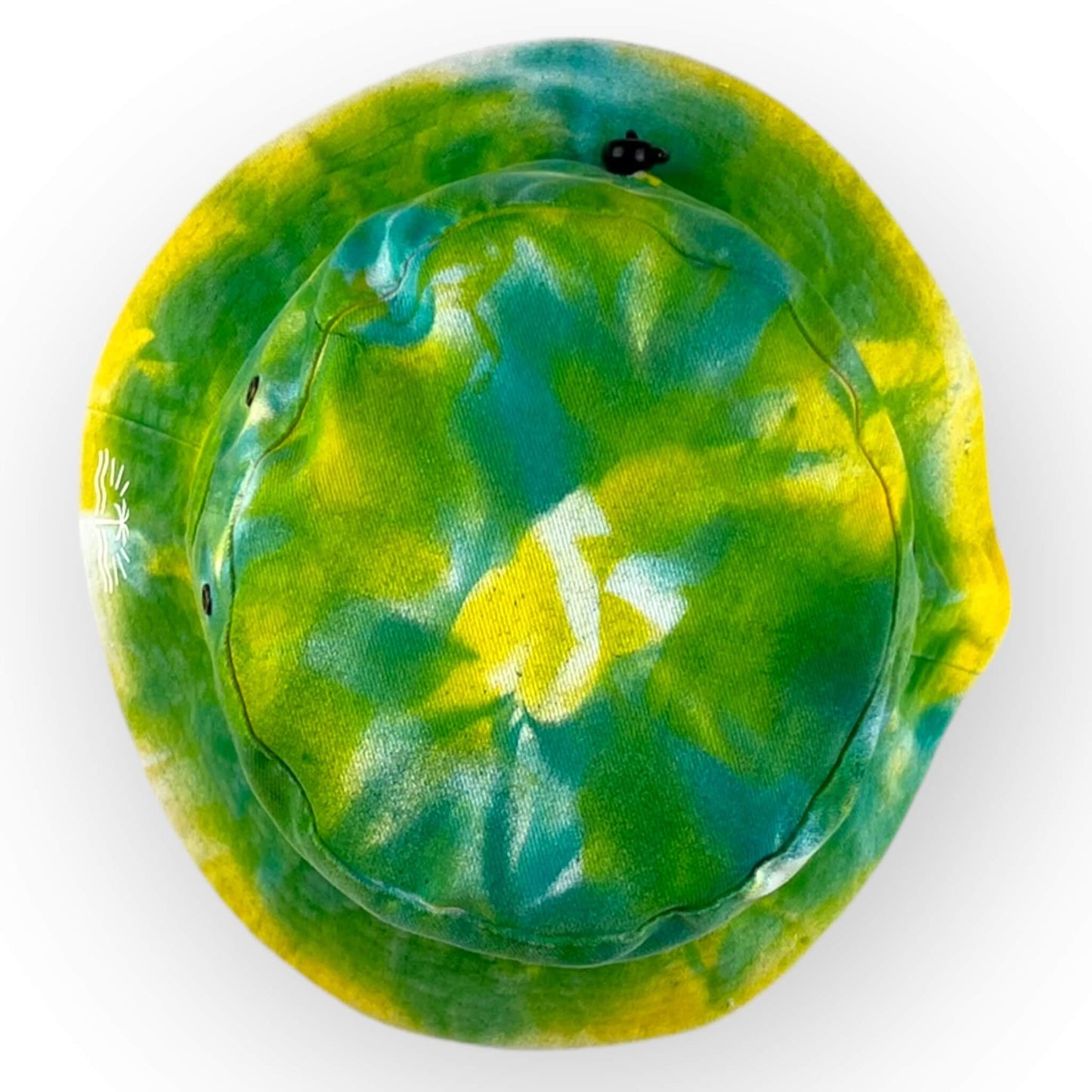 Green & Yellow Tie Dye Bucket Hat - Toddler / Child Adjustable