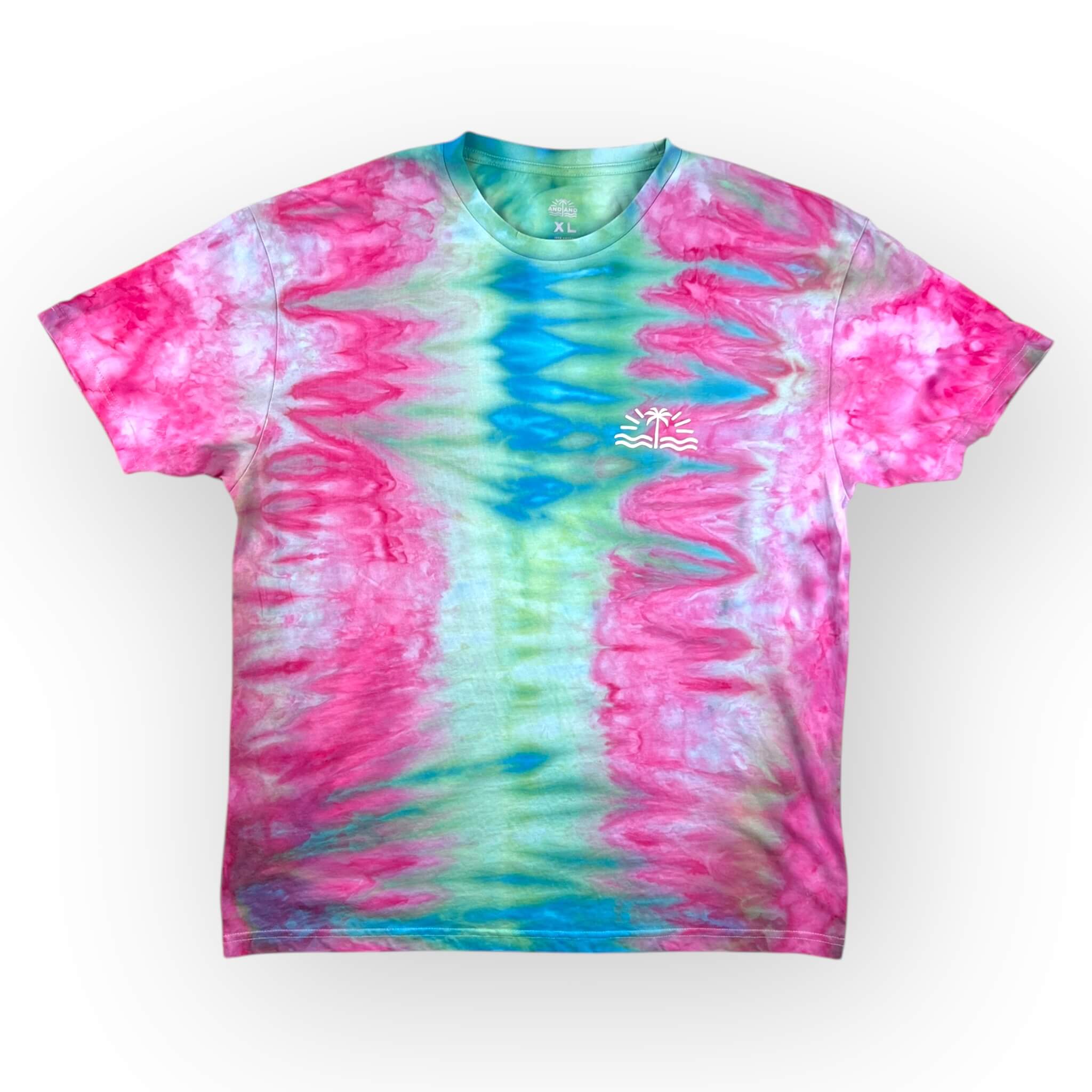 aqua tie dye shirt