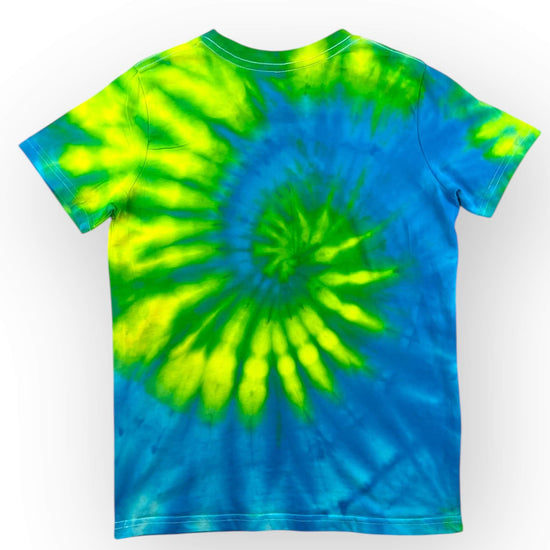 Turquoise & Yellow Tie Dye Tee Age 10