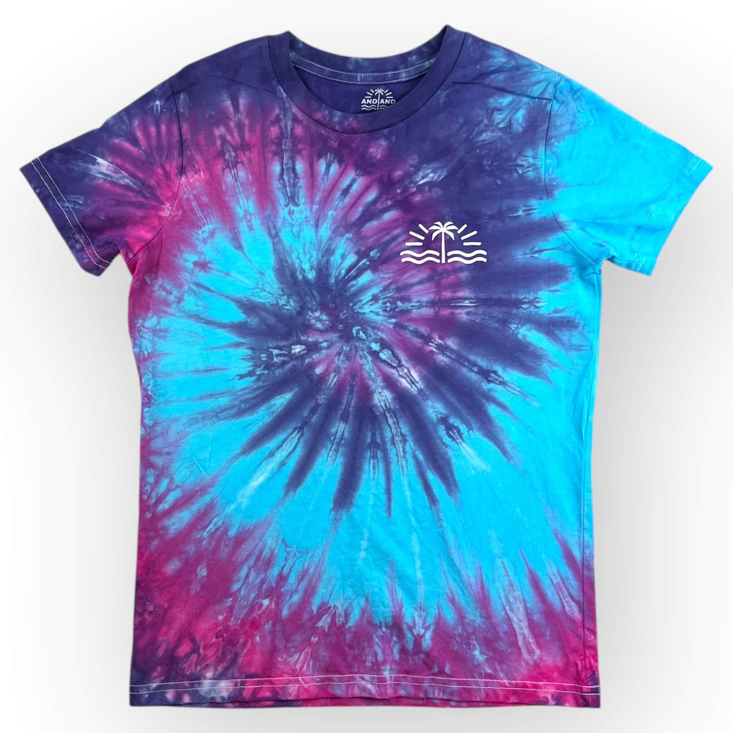 Pink & Blue Tie Dye Tee Age 10