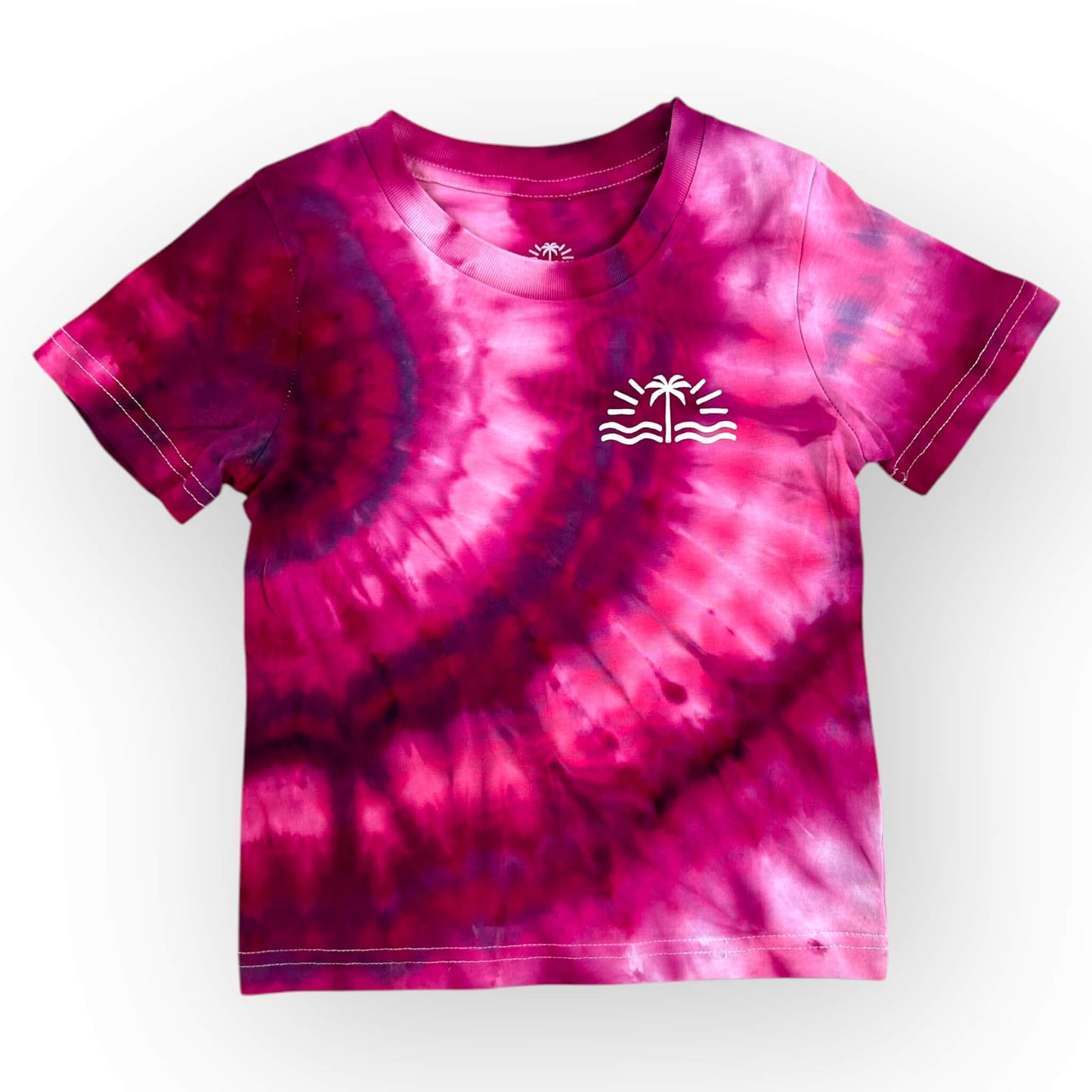 Pinks Tie Dye Tee Age 2