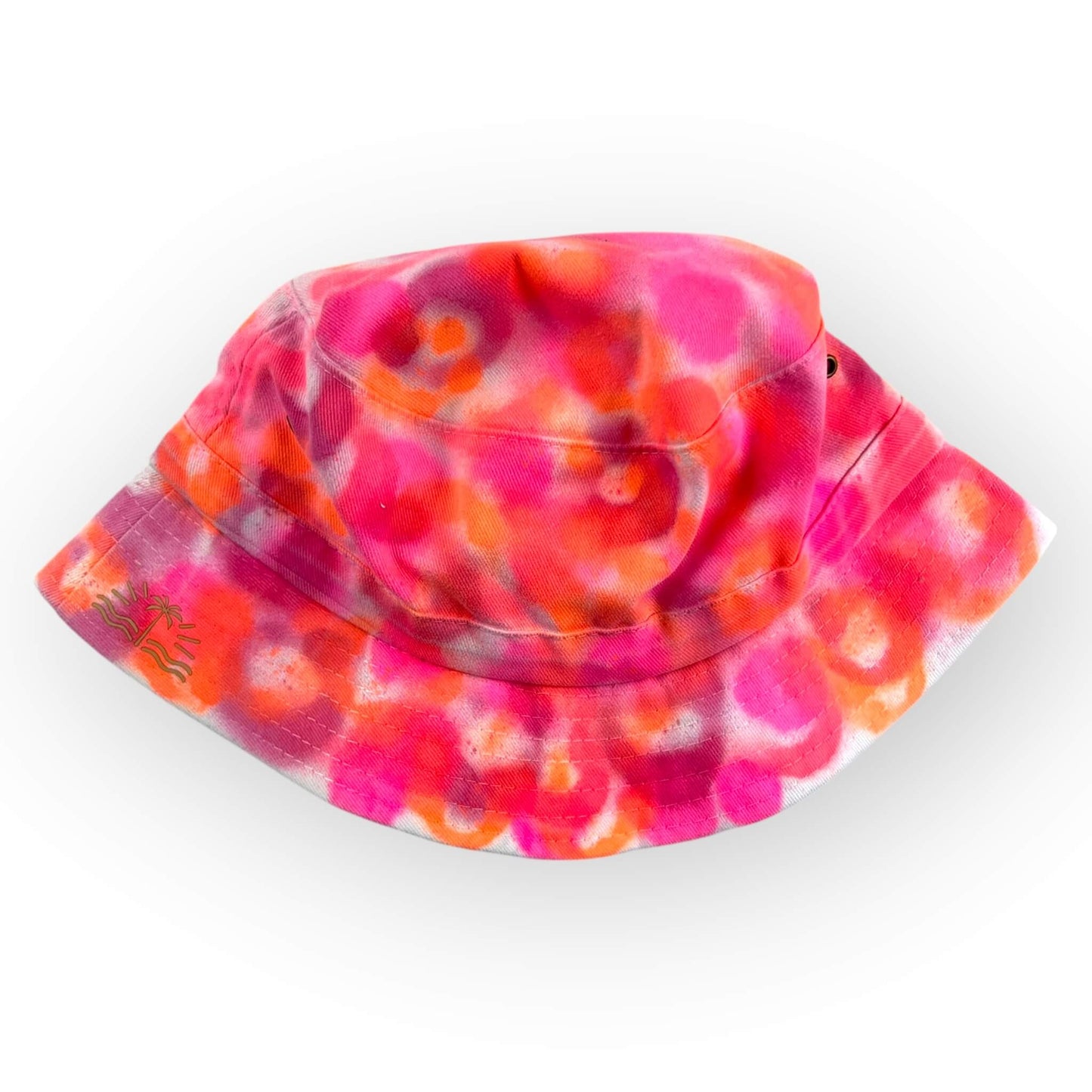 Pink & Orange Tie Dye Bucket Hat - Older Child / Adult Adjustable