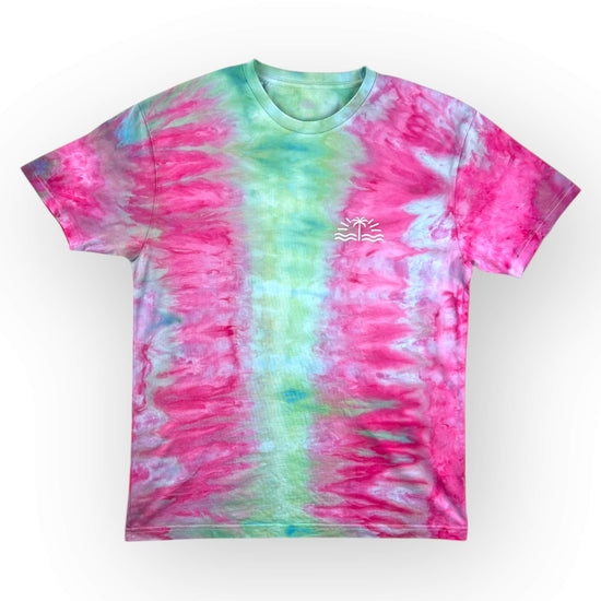 Aqua Pinks Tie Dye Tee - Adults Large