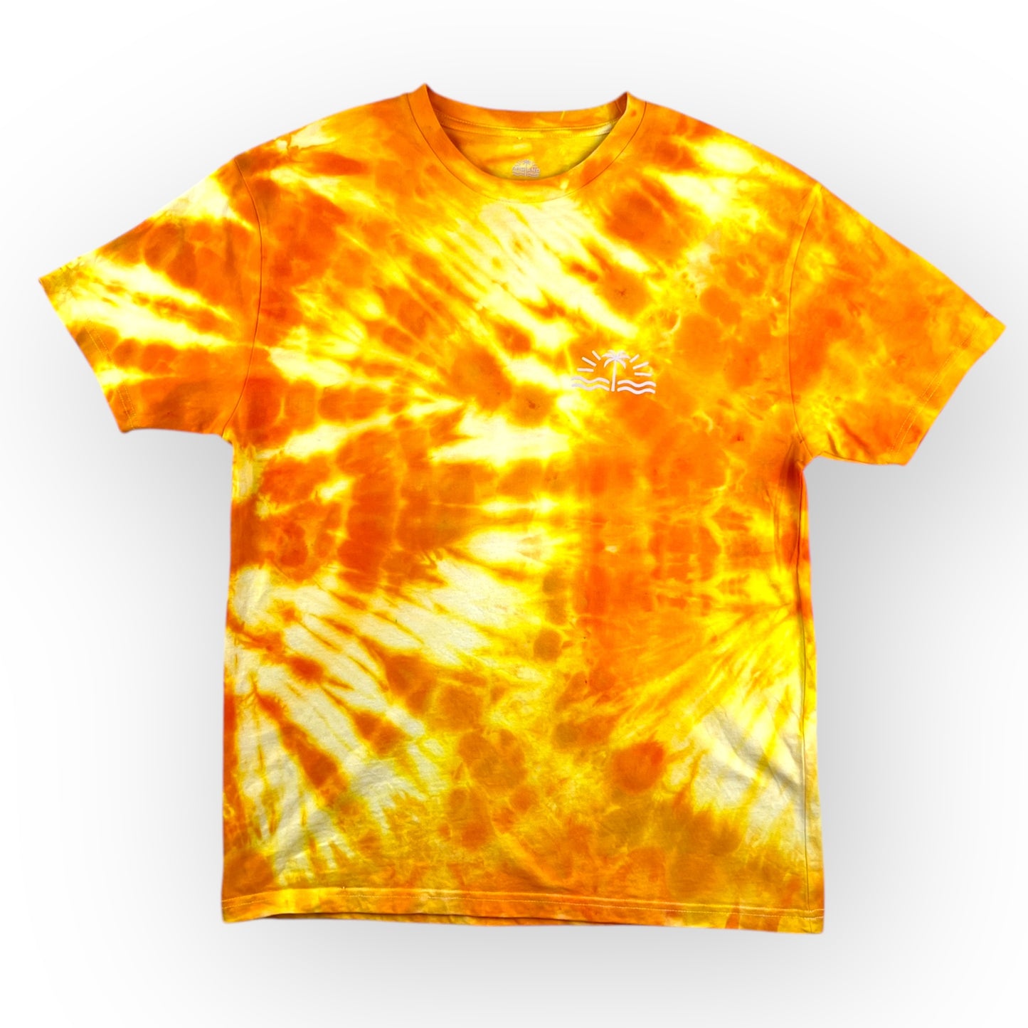 Orange Tie Dye Tee - Adults Large