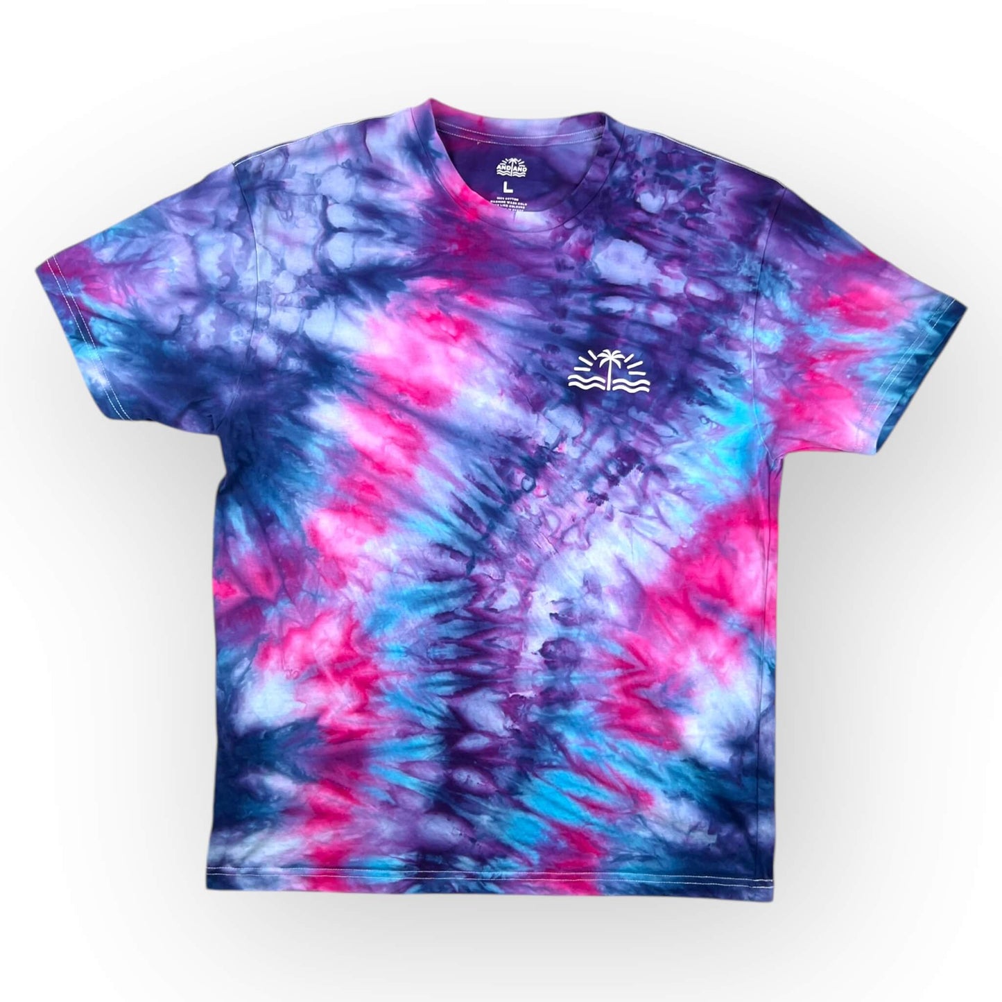 Pinks & Blues Tie Dye Tee - Adults Large