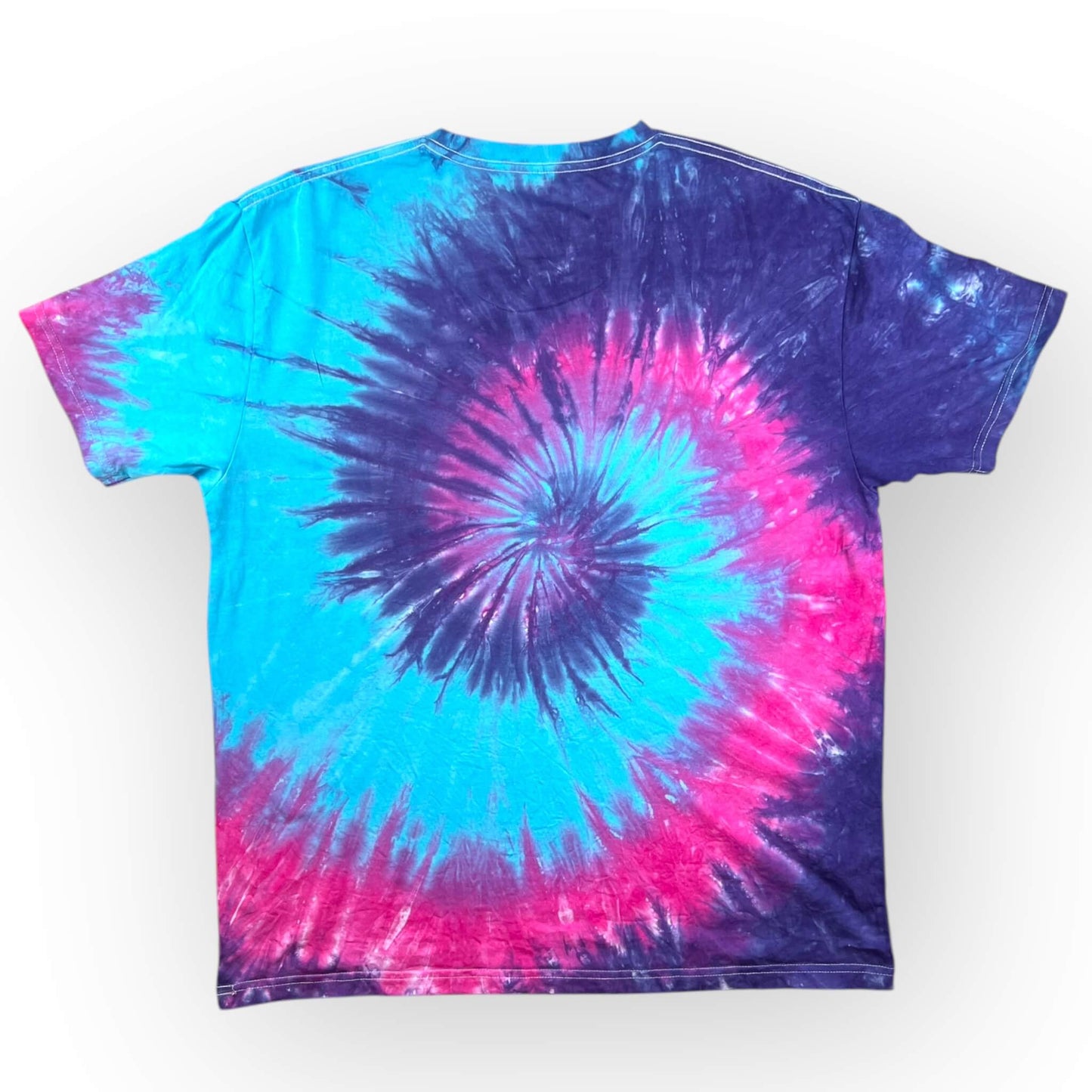 Pink & Blue Tie Dye Tee - Adult XL