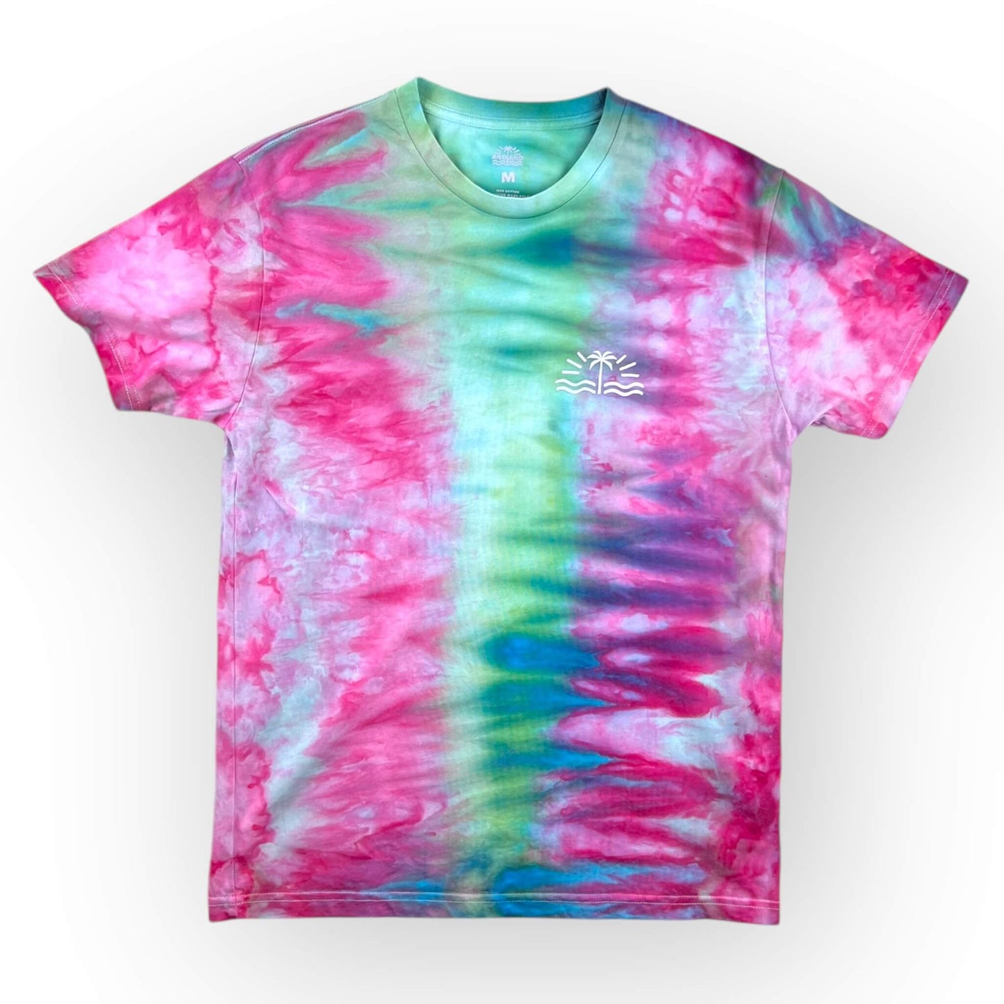 Aqua Pinks Tie Dye Tee - Adults Medium